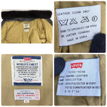 【曜日割引対象外】 リーバイス Levi's 90's 襟ボア付き 韓国製 レザージャケット フライト ジャケット ブラウン XLサイズ 201MT-4883 VB