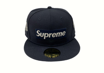 シュプリーム SUPREME 24AW Jerseys Box Logo New Era ジャージーズ ボックスロゴ ニューエラ ベースボール キャップ 紺 帽子 メンズ帽子 キャップ 刺繍 ネイビー 104H-18