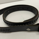 【曜日割引対象外】 【中古】エイチティーシー HTC SOLID BRASS スタッズ ベルト・サスペンダー メンズベルト ブラック 201goods-673 VB