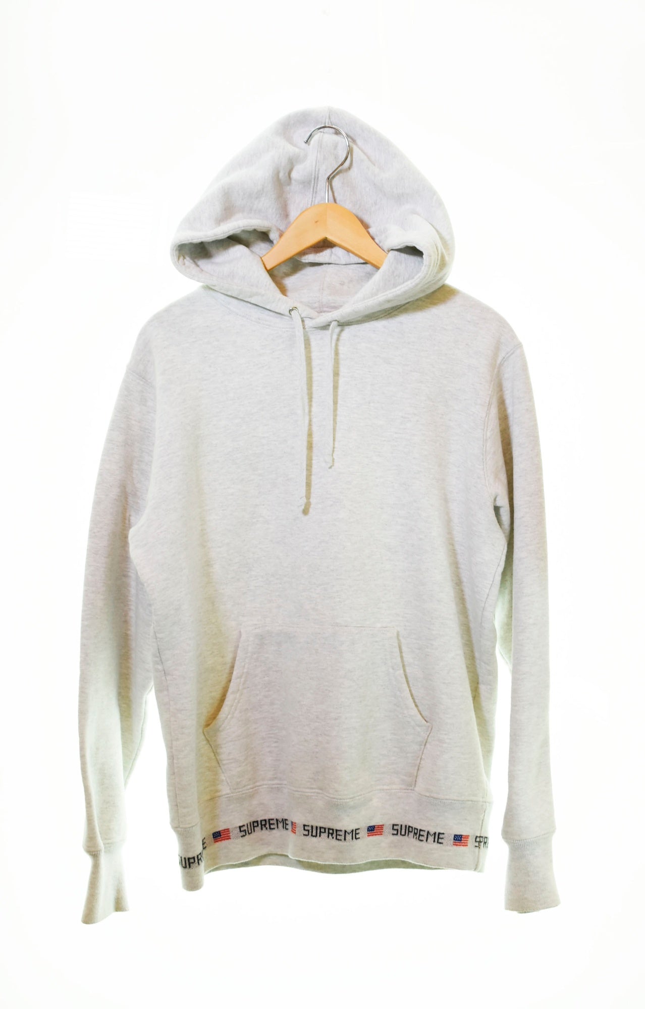 シュプリーム SUPREME 15AW logo rib hooded sweatshirt パーカー