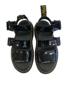 ドクターマーチン Dr.Martens GRYPHON STRAP SANDAL サンダル グリフォン エナメル レディース靴 サンダル ブーツサンダル ブラック UK4 101sh-2338
