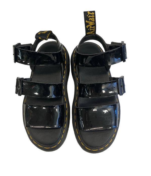 ドクターマーチン Dr.Martens GRYPHON STRAP SANDAL サンダル グリフォン エナメル レディース靴 サンダル ブーツサンダル ブラック UK4 101sh-2338