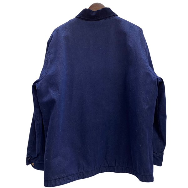 【曜日割引対象外】 ラングラー Wrangler 70's デニム カバーオール ジャケット ブルー 46サイズ 201MT-4631 VB