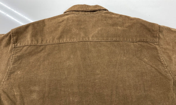 ステューシー STUSSY OLD オールド クラウンタグ 白タグ USA製 コーデュロイ ジャケット 茶 ジャケット ワンポイント ブラウン Lサイズ 104MT-2011