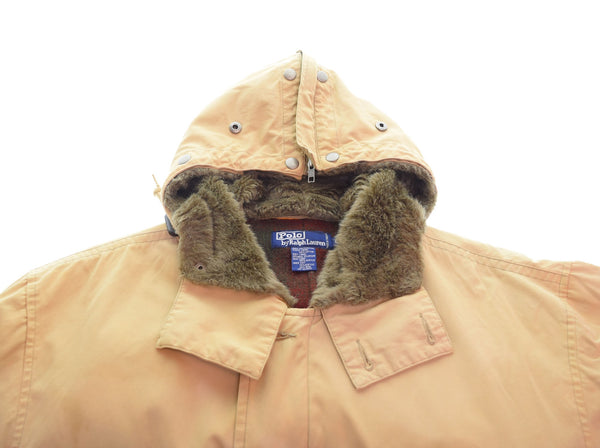 ラルフローレン RalphLauren M-41 ブランケット ボア ウエストベルト コート ベージュ Mサイズ 103MT-2541