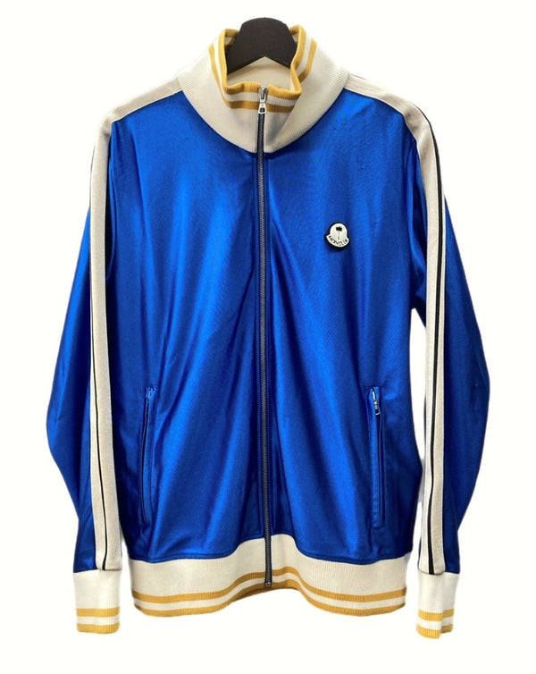 モンクレール MONCLER 22AW PALM ANGELS パーム エンジェルス TRACK ZIP UP トラックジャケット ジップアップ BLUE 青 H209L8G00002 M2522 ジャージ ライン ブルー Mサイズ 104MT-485