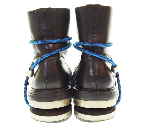 ダークビッケンバーグ DIRK BIKKEMBERGS ワイヤー ブーツ アーカイブ 名作 ブルー ブラック ワイヤー 90's archive メンズ靴 ブーツ その他 ブラック 41 103S-1305