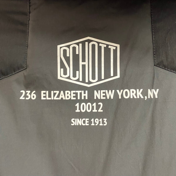 ショット SCHOTT ハイブリッド ダウンジャケット HYBRID DOWN JKT 3102056 ブラック XLサイズ 201MT-4566