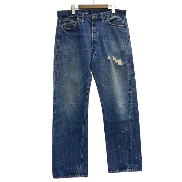 【曜日割引対象外】 リーバイス Levi's 60's 70's 501 BIG E W36 ボタン裏2 足長R デニム ブルー 201MB-1104 VB