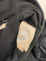 カーハート Carhartt 90s 90's MEXICO ダック アクティブジャケット ブラック フェード 裏地サーマル 黒 J131 BLK XL ジャケット ブラック 101MT-5428