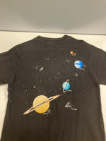 ヴィンテージ vintage 90's 90年代 Hanes HaRlequin 宇宙 惑星 アートプリント スーベニアT MADE IN USA アメリカ製 Tシャツ ブラック Sサイズ 101MT-4814