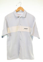 ヤードセール YARDSALE 刺繍 ロゴ 半袖シャツ 半袖シャツ ブルー Lサイズ 103MT-3086