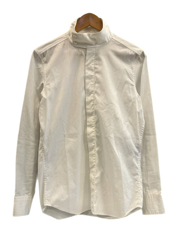 レインメーカー RAINMAKER KYOTO スタンドカラーシャツ コットンシャツ 白 日本製 RM171-054 サイズ44 長袖シャツ ホワイト 101MT-5436