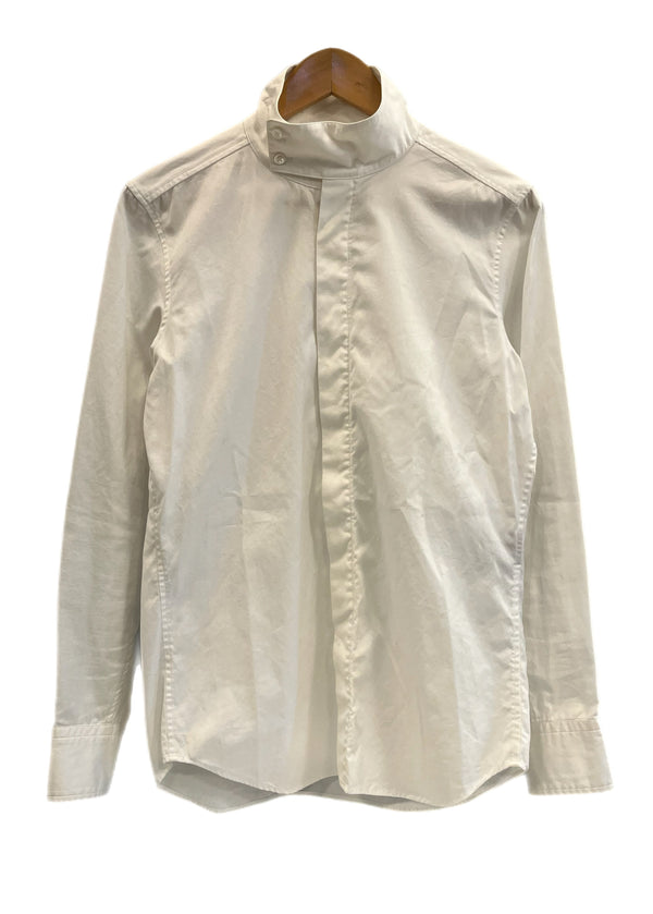 レインメーカー RAINMAKER KYOTO スタンドカラーシャツ コットンシャツ 白 日本製 RM171-054 サイズ44 長袖シャツ ホワイト 101MT-5436