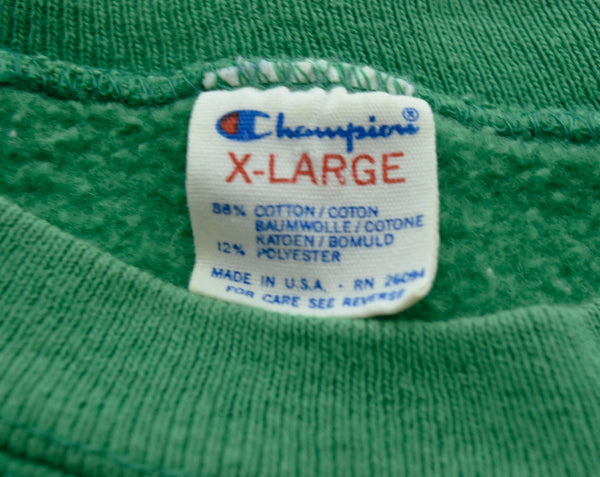 チャンピオン Champion USA製 80s Sweat Hawaii Rainbows カレッジ スウェット  ハワイ大学 緑 スウェット グリーン LLサイズ 103MT-1298