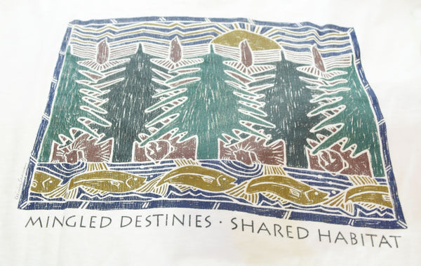 パタゴニア PATAGONIA 90s90年代 Forest Fundraising 長袖Tシャツ ロンT ロンT ホワイト 103MT-2768