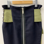 サカイ sacai メルトンジップタイトスカート ロングスカート 19-04715 スカート ネイビー 201LB-109