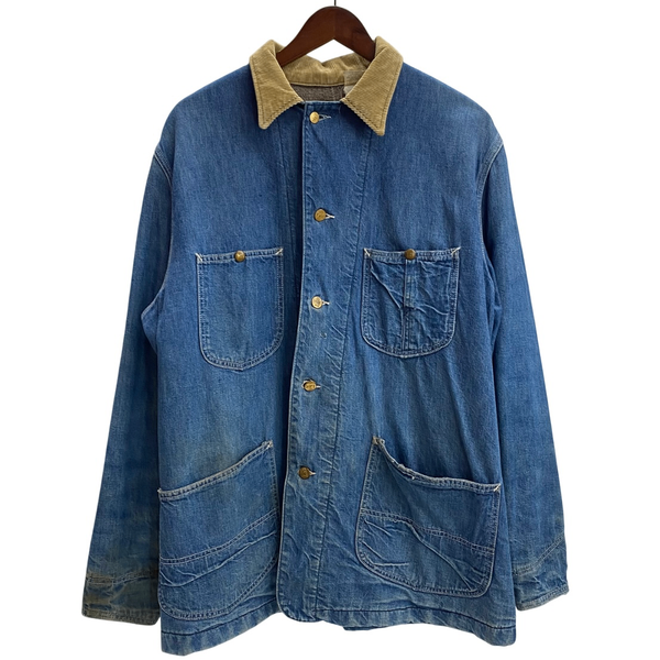 【曜日割引対象外】 ヴィンテージ vintage 70's リー Lee 81-LJ ブランケットライナー デニムカバーオール USA製 ジャケット ブルー 201MT-3691 VB
