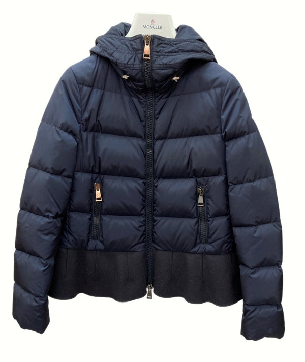 モンクレール MONCLER NESEA GIUBBOTTO ネセア ダウンジャケット ロゴワッペン NAVY 紺 C20934588085 54155 ジャケット ロゴ ネイビー SIZE00 104LT-32