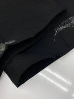 ベッドフォード BED J.W. FORD FEATHER FLARE SLACKS PANTS フェザー フレア スラックス パンツ 羽根 ジップフライ 黒 総柄 スラックス ブラック サイズ 1 104MB-287