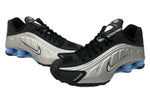 ナイキ NIKE 25年製 SHOX R4 METALLIC SILVER ショックス ローカット シューズ 黒 銀 HQ1988-004 メンズ靴 スニーカー シルバー 28cm 104S-928