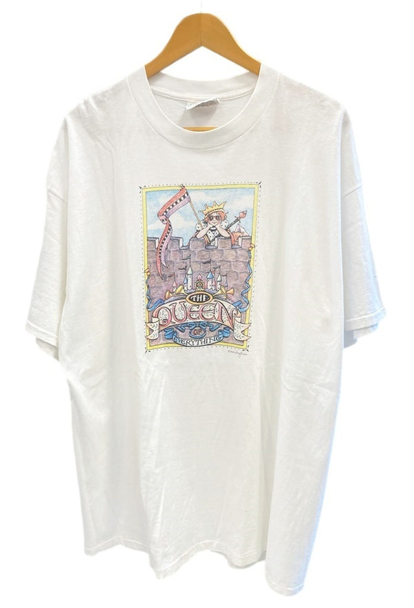 US US古着 ヴィンテージ Vintage ART TEE メアリーエンゲルブライト アートTシャツ 袖シングル XXL Tシャツ プリント ホワイト 3Lサイズ 101MT-2592
