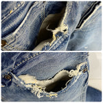 【曜日割引対象外】 リーバイス Levi's 60's 501XX 紙パッチ オフセット Vステッチ 隠しリベット足長R W32 デニム ブルー 201MB-1105 VB