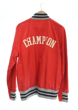 チャンピオン Champion TODD SNYDER SNAP BUTTON VARSITY Jacket  スタジャン コーチジャケット 赤 ジャケット レッド Lサイズ 103MT-2174