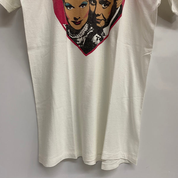 【曜日割引対象外】 ヴィンテージ vintage 80's I Love Lucy ムービーTシャツ Tシャツ ホワイト Lサイズ 201MT-3974 VB