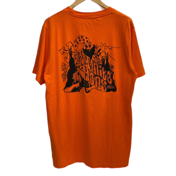 オフホワイト Off-White 21SS ピエロTee OMAA027F21JER015 Tシャツ オレンジ Mサイズ 201MT-4526