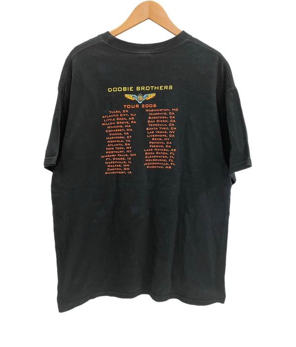 バンド band 00's M&O DOOBIE BROTHERS TOUR 2005ドゥービー・ブラザーズ ツアーT VINTAGE ヴィンテージ Tシャツ ブラック Lサイズ 101MT-4819