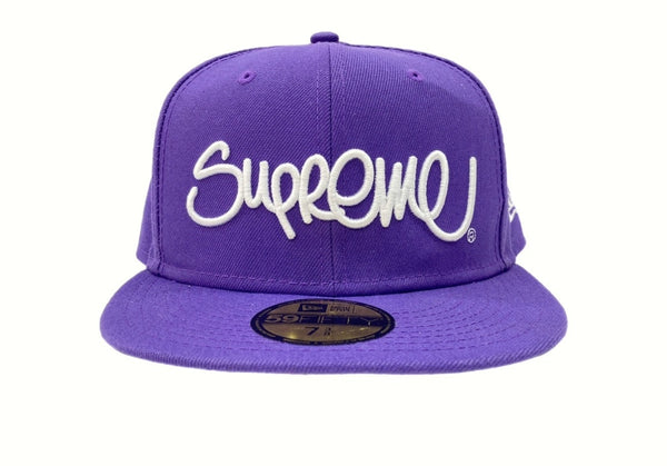 シュプリーム SUPREME 22SS HANDSTYLE LOGO CAP ハンドスタイル ロゴ キャップ ベースボール 刺繍 NEW ERA ニューエラ 紫 帽子 メンズ帽子 キャップ 刺繍 パープル 104H-7