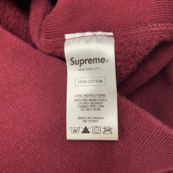 シュプリーム SUPREME 16AW Sumo Hooded パーカ ワインレッド Mサイズ 201MT-4309