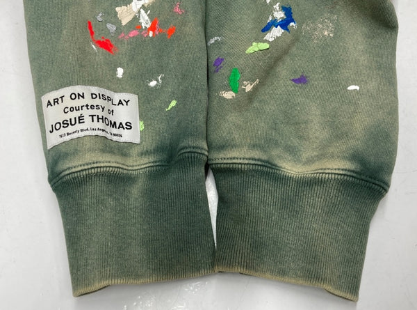ギャラリーデプト GALLERY DEPT CENTER LOGO PULL OVER HOODIE センター ロゴ プルオーバー フーディ パーカー 緑 パーカ ロゴ グリーン Lサイズ 104MT-1276