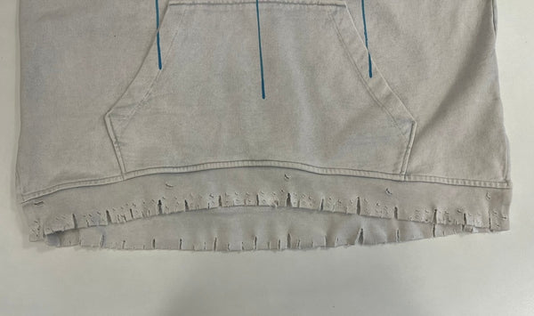 アルケミスト Alchemist PARADISE LOST パラダイスロスト ダメージ加工 フーディ 白 ロゴ パーカ ホワイト Mサイズ 101MT-4502