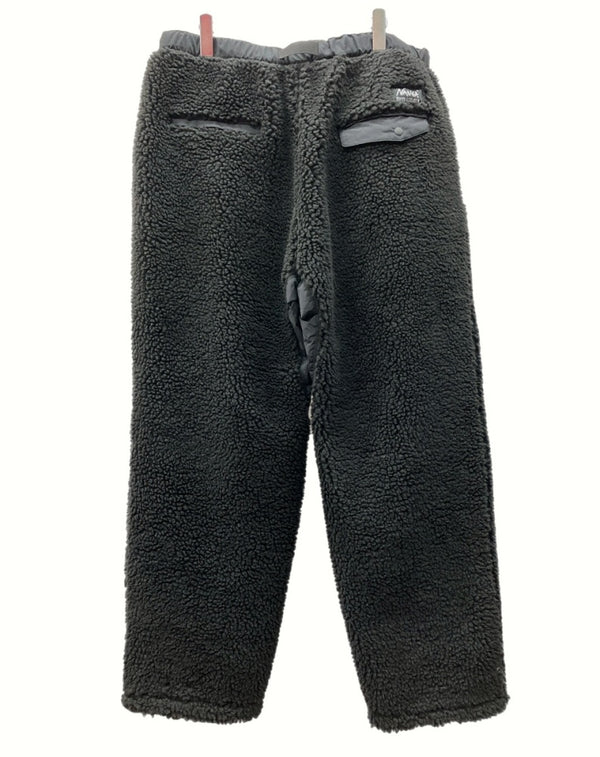 ナンガ NANGA × WIND AND SEA ウィンダンシー Boa Fleece Pants ボア フリース パンツ 刺繍 アウトドア 黒 ロゴ C0000332 ボトムスその他 ブラック XLサイズ 104MB-93