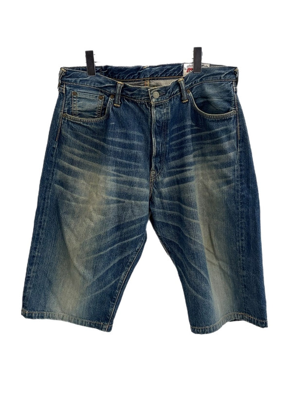 エヴィス EVISU PARIS パリ 大黒 赤 ショートパンツ  ハーフパンツ ネイビー サイズ38 101MB-687