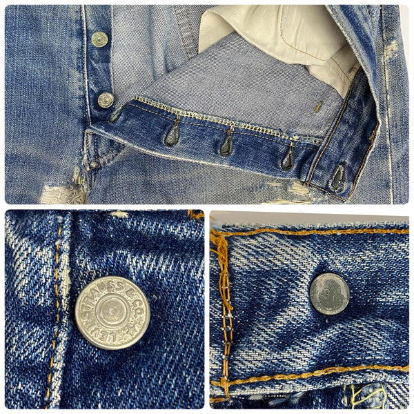 【曜日割引対象外】 リーバイス Levi's 60's 70's 501 BIG E 足長R ボタン裏16 W37 デニム ブルー 201MB-1102 VB