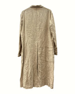 アーツアンドサイエンス ARTS&SCIENCE LINEN COAT リネン コート 麻 ロング丈 胸ポケット 薄茶 サイズ 3 コート 無地 ベージュ 104MT-1054