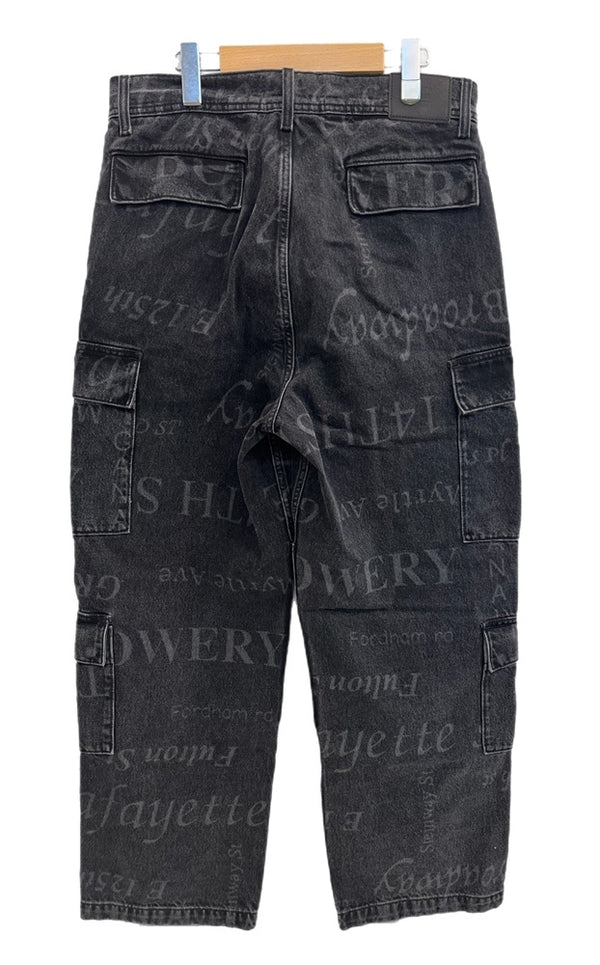 シュプリーム SUPREME ×Martine Rose Denim Cargo Pant 24FW マーティンローズ デニムカーゴパンツ 黒 デニム ブラック 表記サイズ30 101MB-641