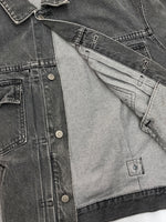 ダブルアールエル RRL 90s 90年代 DENIM JACKET デニム ジャケット 先染め ブラックデニム Gジャン 2nd 三ツ星タグ シンチバック Ralph Lauren 黒 ジャケット 無地 ブラック 104MT-1388