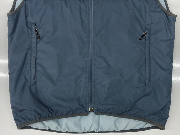 パタゴニア Patagonia 05AW PUFFBALL VEST パフボール ベスト ジップアップ アウトドア ブルーグレー 灰 青 84015F5 ベスト ロゴ グレー Sサイズ 104MT-2199