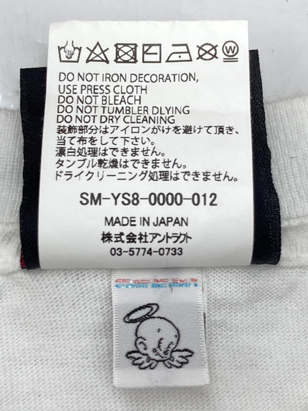 セントマイケル SAINT MICHAEL 24SS RIBON SAINT TEE リボン セント ロゴ Tシャツ白 SM-YS8-0000-012 Tシャツ プリント ホワイト Mサイズ 104MT-1465