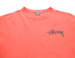 ステューシー STUSSY 初期黒タグ 80s ラスタサークル Made in USA 80's ラスタロゴ USA製 Tシャツ レッド Lサイズ 103MT-3255