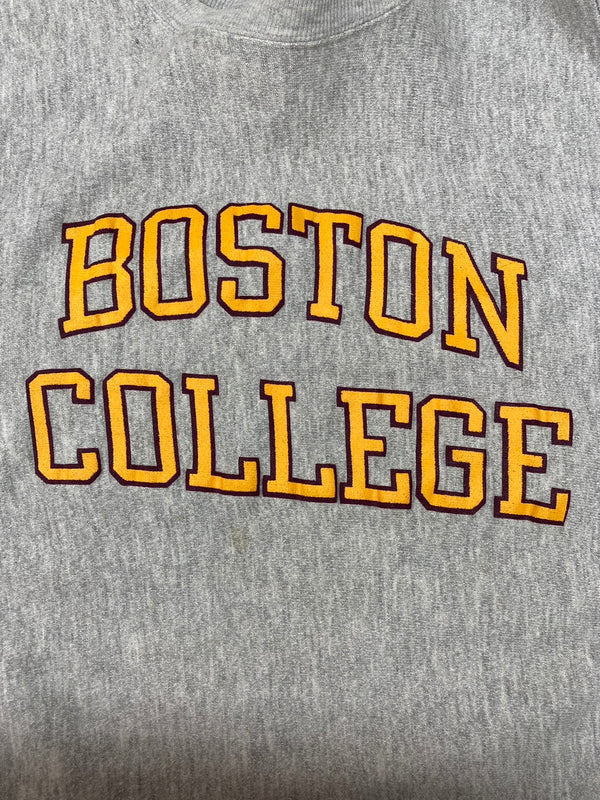 チャンピオン Champion 80s 80年代 トリコタグ REVERSE WEAVE リバースウィーブ  USA製 ヴィンテージ カレッジ BOSTON 灰色 スウェット プリント グレー Sサイズ 104MT-2277