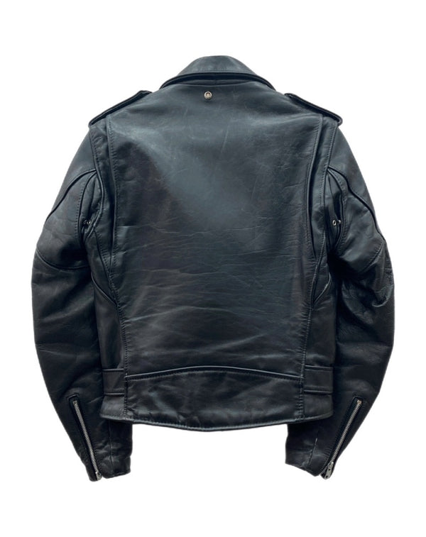 ショット SCHOTT Perfecto LEATHER JACKET レザー ジャケット ダブル ライダース バイカー アウトドア USA製 アウター 黒 サイズ 34 ジャケット 無地 ブラック 104MT-1692