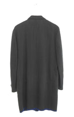 コムデギャルソン COMME des GARCONS HOMME 90s AD1999 田中オム期 ウールコート 比翼仕立て パイピング 90's HJ-04008M コート ブラック Mサイズ 103MT-3355