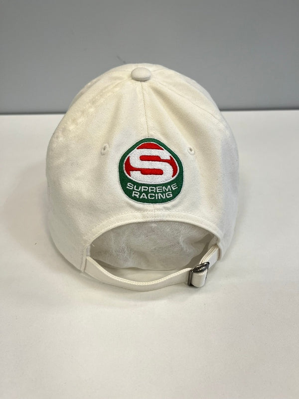 シュプリーム SUPREME Raching 6-Panel CAP Black シュプリーム レーシング 6パネル キャップ ワッペン 帽子 メンズ帽子 キャップ ホワイト 101hat-174