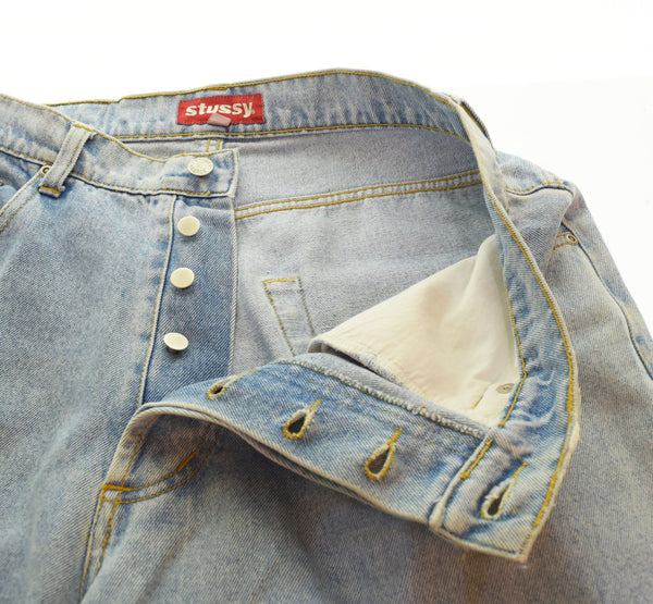 ステューシー Stussy 90s 90年代 Old Stussy ストレートデニムパンツ 青 デニム ブルー 36 103MB-435