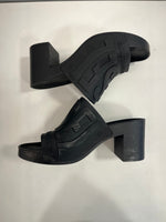 ディーゼル DIESEL ロゴ ラバー ヒールサンダル 黒 レディース靴 サンダル その他 ブラック サイズ38 101sh-2395